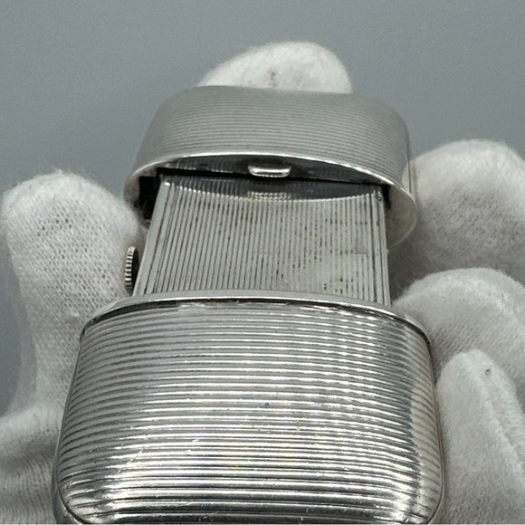 Vintage Marshall Sterling Silver Pocket Travel Watch Sliding Case #361 - Picture 2 of 13